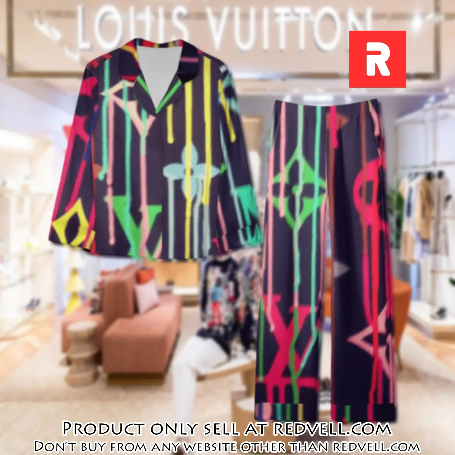 Trending luxury lv satin pajama set pjs1093 rv5535939